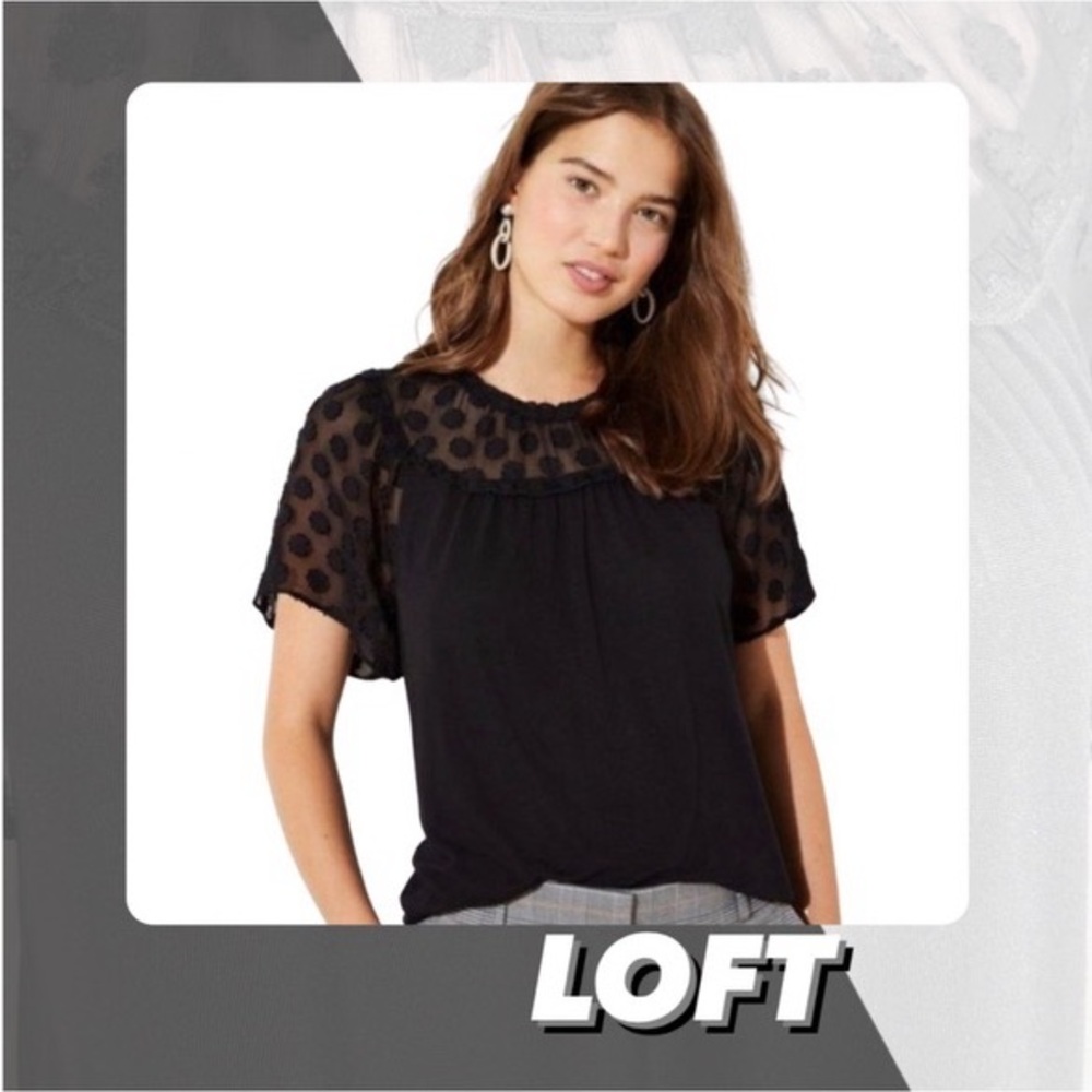 NWT Loft Mixed Media T Shirt